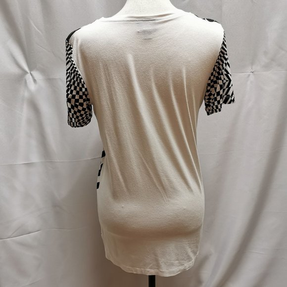 Just Cavalli Summer Postcard Floral Striped Tee T-Shirt - Picture 5 of 8